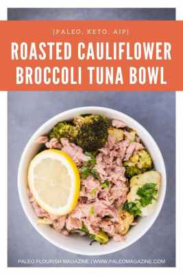 Matig tonfisksallad med broccoli och rostad blomkål